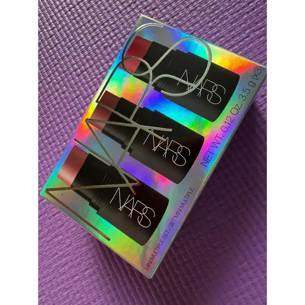 New NARS Mini Multiple Blush Stick 3 pc Set for Cheeks Eyes and Lips Lot Makeup